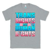 Heather Grey Trans Rights Are Human Rights Classic Tee - BundleAndBundleShop