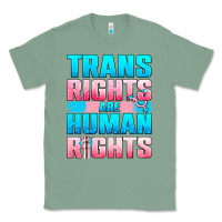 Sage Trans Rights Are Human Rights Classic Tee - BundleAndBundleShop