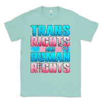 Seafoam Trans Rights Are Human Rights Classic Tee - BundleAndBundleShop