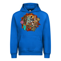 Cobalt Fall Vibes Urban Hoodie - CowhideDigitalArt