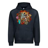 Navy Fall Vibes Urban Hoodie - CowhideDigitalArt
