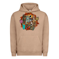 Pigment Burro Fall Vibes Urban Hoodie - CowhideDigitalArt