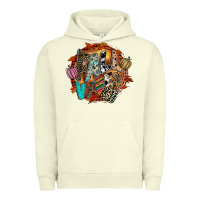 Pigment Pistachio Fall Vibes Urban Hoodie - CowhideDigitalArt