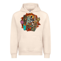 Sandshell Fall Vibes Urban Hoodie - CowhideDigitalArt