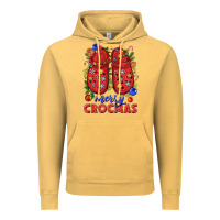 Vintage Mustard Merry crocmas Vintage Hoodie - NancyCooperArtShop