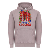 Vintage Zinc Merry crocmas Vintage Hoodie - NancyCooperArtShop