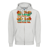 Dove Grey tis the season to be grateful Zipper Hoodie - CowGirlArtShop