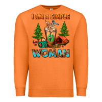 Carrot I Am A Simple Woman Camping Frappe Premium Sweatshirt - FaDigitalArtStudio