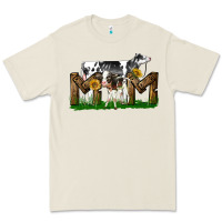 Bone Western Holstein Cow And Baby Cow Mom Premium Tee - LillyAllenDesigns