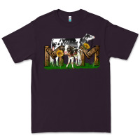 Plum Western Holstein Cow And Baby Cow Mom Premium Tee - LillyAllenDesigns