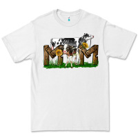 White Western Holstein Cow And Baby Cow Mom Premium Tee - LillyAllenDesigns