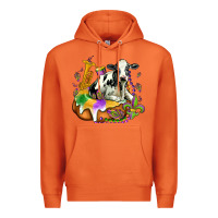 Carrot holstein mardi gras Premium Hoodie - OliviaCreatesArt