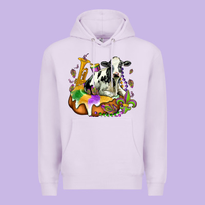 Holstein Mardi Gras Premium Hoodie Designed By Oliviacreatesart