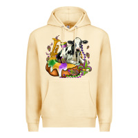 Pina Colada holstein mardi gras Premium Hoodie - OliviaCreatesArt