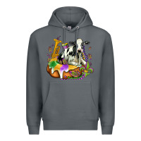 Rock holstein mardi gras Premium Hoodie - OliviaCreatesArt