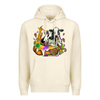 Sandshell holstein mardi gras Premium Hoodie - OliviaCreatesArt