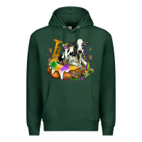 Sports Green holstein mardi gras Premium Hoodie - OliviaCreatesArt