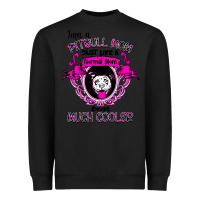 Black I'm A Pitbull Mom Just Like A Normal Mom Heavyweight Sweatshirt - Bettercallsaul