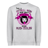 Heather Grey I'm A Pitbull Mom Just Like A Normal Mom Heavyweight Sweatshirt - Bettercallsaul