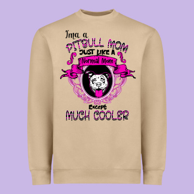 I'm A Pitbull Mom Just Like A Normal Mom Heavyweight Sweatshirt Designed By Bettercallsaul