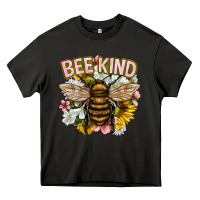 Asphalt bee kind Heavy Core Tee - NancyCooperArtShop