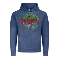Vintage Denim Christmas Vibes Vintage Hoodie - MaliasSmallBusiness