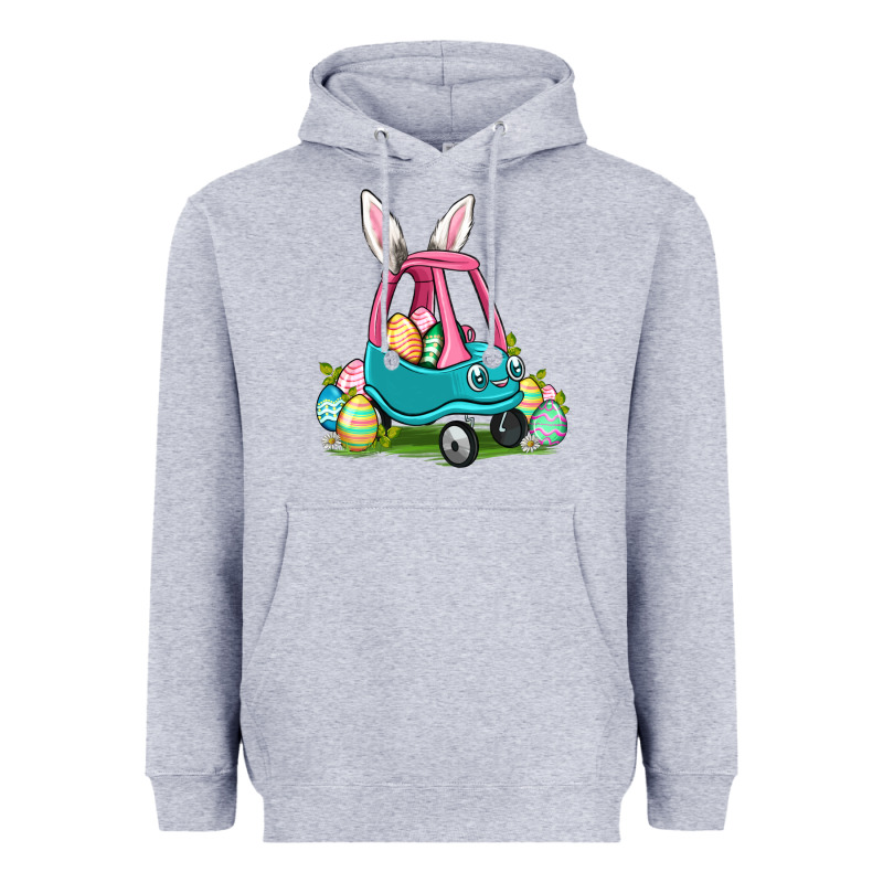 Easter Toddler Car Heavyweight Hoodie by OliviaCreatesArt | Teevron
