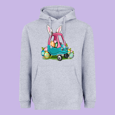 Easter Toddler Car Heavyweight Hoodie Designed By Oliviacreatesart