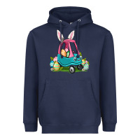Navy Easter toddler car Heavyweight Hoodie - OliviaCreatesArt