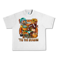 Lunar Rock Tis The Season Fall Football Truck Urban Heavy Tee - BundleAndBundleShop