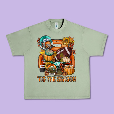 Tis The Season Fall Football Truck Urban Heavy Tee Designed By Bundleandbundleshop