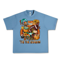 Pebble Blue Tis The Season Fall Football Truck Urban Heavy Tee - BundleAndBundleShop