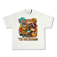 Pistachio Tis The Season Fall Football Truck Urban Heavy Tee - BundleAndBundleShop