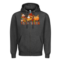 Charcoal Heather tis the season Zipper Hoodie - CowGirlArtShop