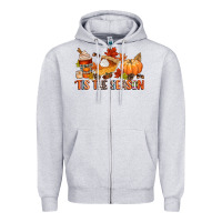 Heather Grey tis the season Zipper Hoodie - CowGirlArtShop