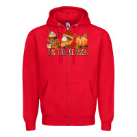 Red tis the season Zipper Hoodie - CowGirlArtShop
