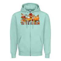 Seafoam tis the season Zipper Hoodie - CowGirlArtShop