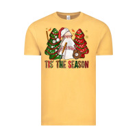 Vintage Mustard tis' the season baseball christmas cakes bbs Vintage Tee - BundleAndBundleShop
