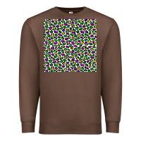Chestnut mardi gras leopard  seamless pattern Premium Sweatshirt - FaDigitalArtStudio