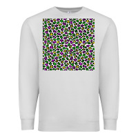 Dove Grey mardi gras leopard  seamless pattern Premium Sweatshirt - FaDigitalArtStudio