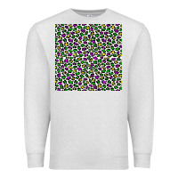Oatmeal Heather mardi gras leopard  seamless pattern Premium Sweatshirt - FaDigitalArtStudio