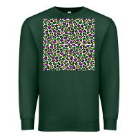 Sports Green mardi gras leopard  seamless pattern Premium Sweatshirt - FaDigitalArtStudio
