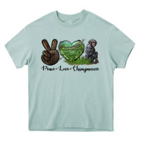 Arona Peace Love Chimpanzee Heavy Core Tee - LillyAllenDesigns