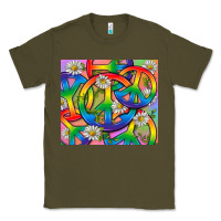 Army Green Pride LGBTQ+ Peace Tumbler Classic Tee - BundleAndBundleShop