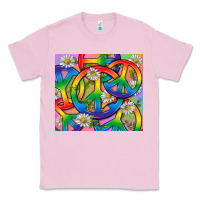 Bubblegum Pink Pride LGBTQ+ Peace Tumbler Classic Tee - BundleAndBundleShop