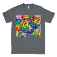 Charcoal Heather Pride LGBTQ+ Peace Tumbler Classic Tee - BundleAndBundleShop