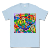 Dusty Blue Pride LGBTQ+ Peace Tumbler Classic Tee - BundleAndBundleShop