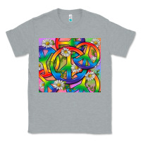 Heather Grey Pride LGBTQ+ Peace Tumbler Classic Tee - BundleAndBundleShop
