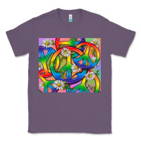 Lavender Pride LGBTQ+ Peace Tumbler Classic Tee - BundleAndBundleShop