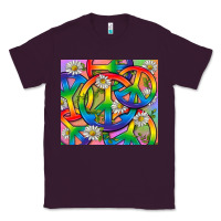 Plum Pride LGBTQ+ Peace Tumbler Classic Tee - BundleAndBundleShop